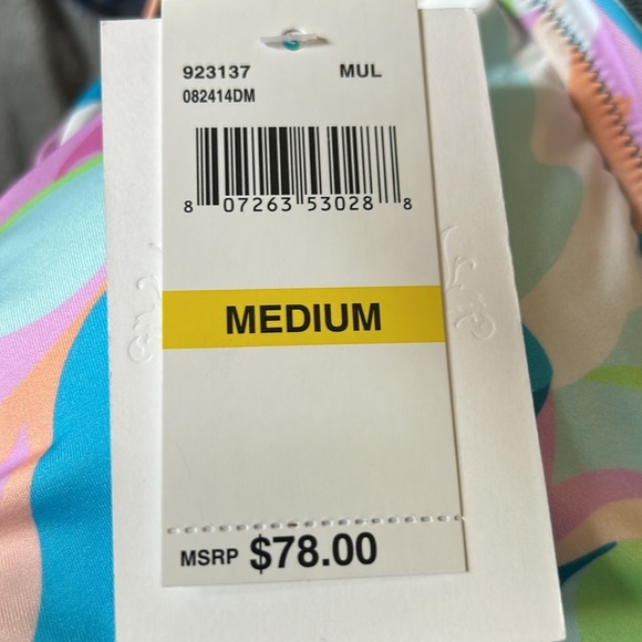 NWT‎ BECCA Miranda Over The Shoulder Bikini Top NWT - Picture 5 of 6